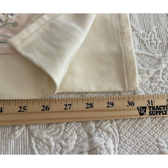 Kids Line Luxury Embroidered Valance Flowers Butterfly Pink Nursery Girls 60x15 - Picture 4 of 14